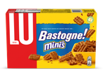 Een doosje Bastogne mini's met de tekst 'Er gaat niets boven de unieke smaak van...'