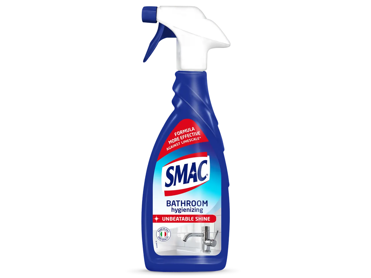 SMAC sredstvo za čišćenje kupatila, higijensko, sa formulom protiv kamenca i sjajem.