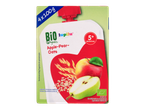 Bolsa de comida para bebé Lupilu Bio Organic Maçã-Pera-Aveia, 4x100g, para mais de 5 meses.
