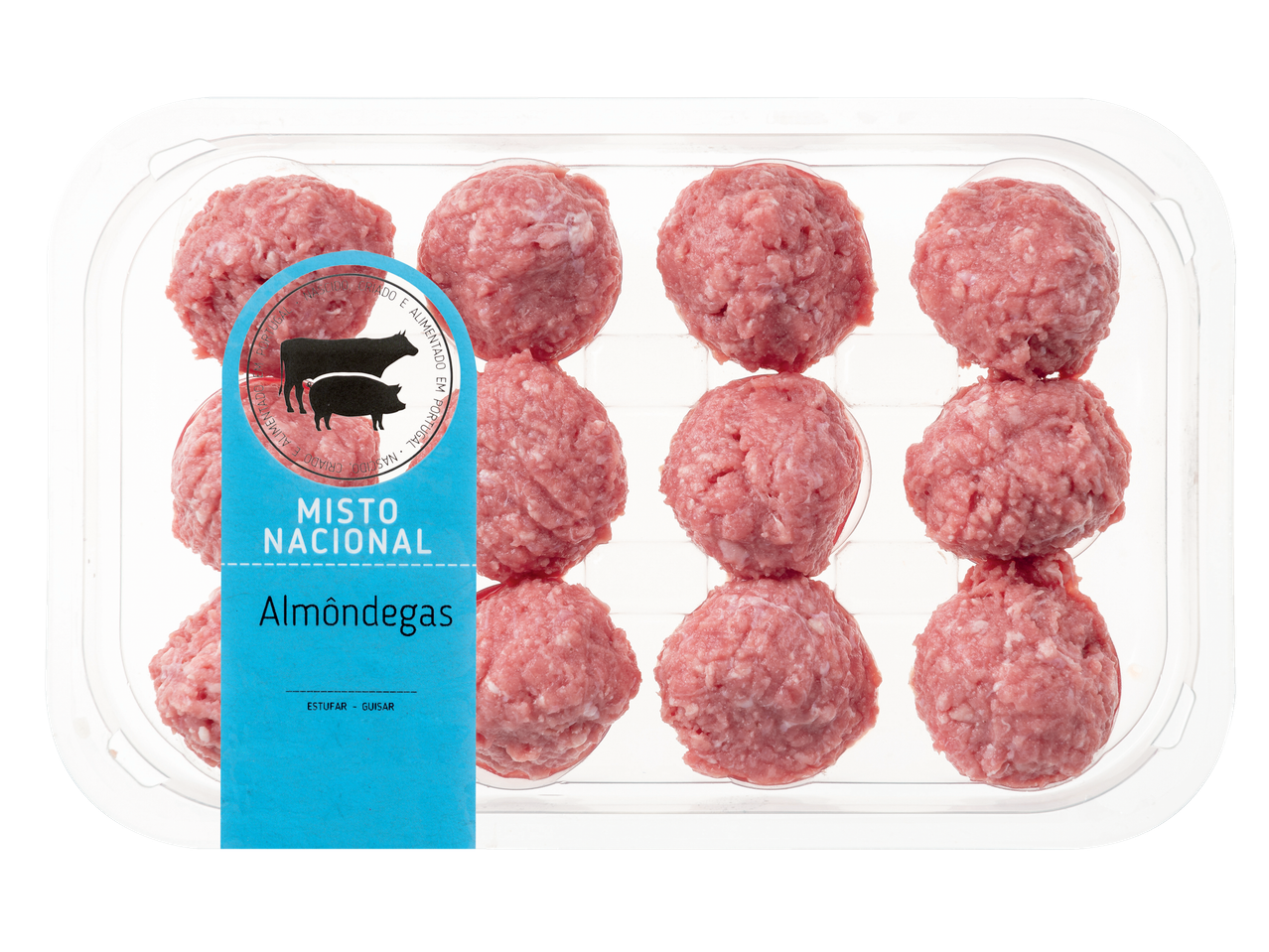 Almôndegas Misto Nacional: 12 almôndegas na embalagem.