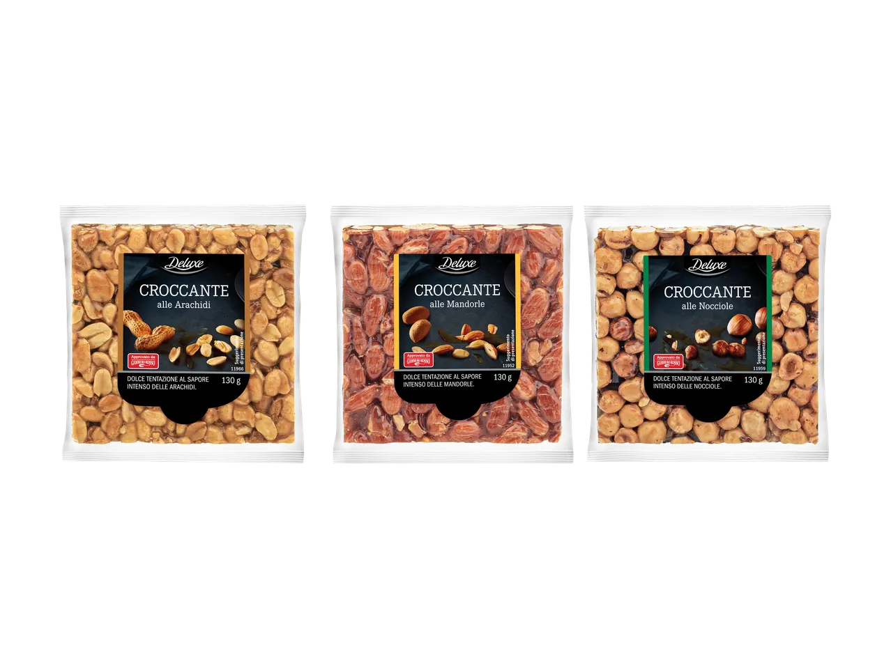 Croccante alle nocciole, mandorle o arachidi