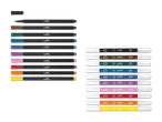 Crelando-Filzstifte und -Marker in verschiedenen Farben.