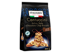 Italiamo Cantuccini: Biscoitos italianos com gotas de chocolate (300g).