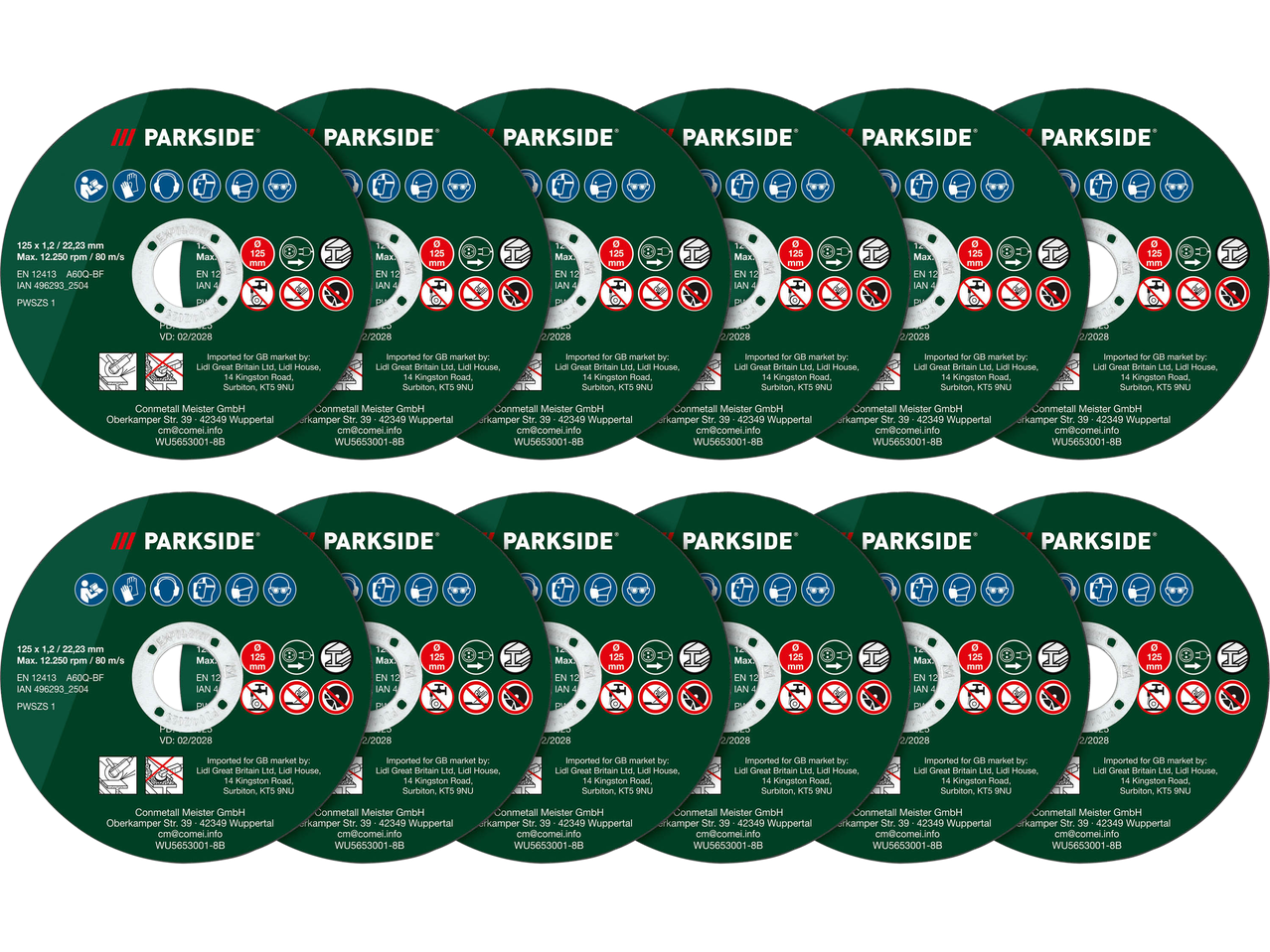 Set accessori per smerigliatrice angolare, 4 o 12 pezzi