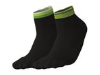 A pair of CRIVIT adults’ black & green cycling socks