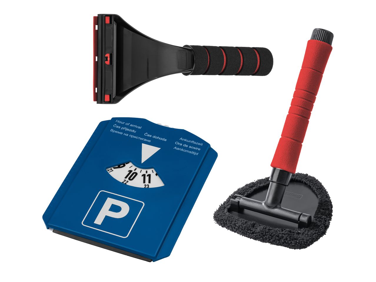 Autoscheiben-Innenreiniger/Parkscheibe/Eiskratzer