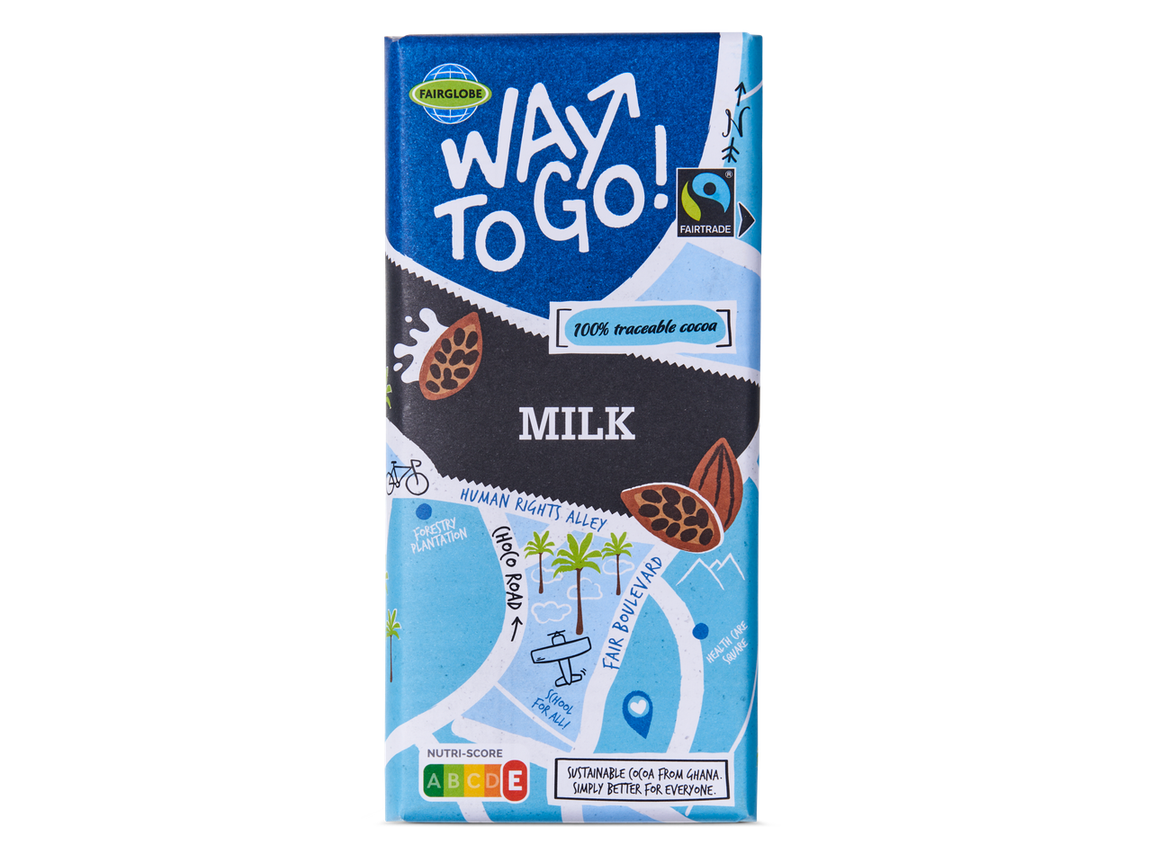 Ga naar volledige schermweergave: Way To Go! Chocolade reep - afbeelding 1