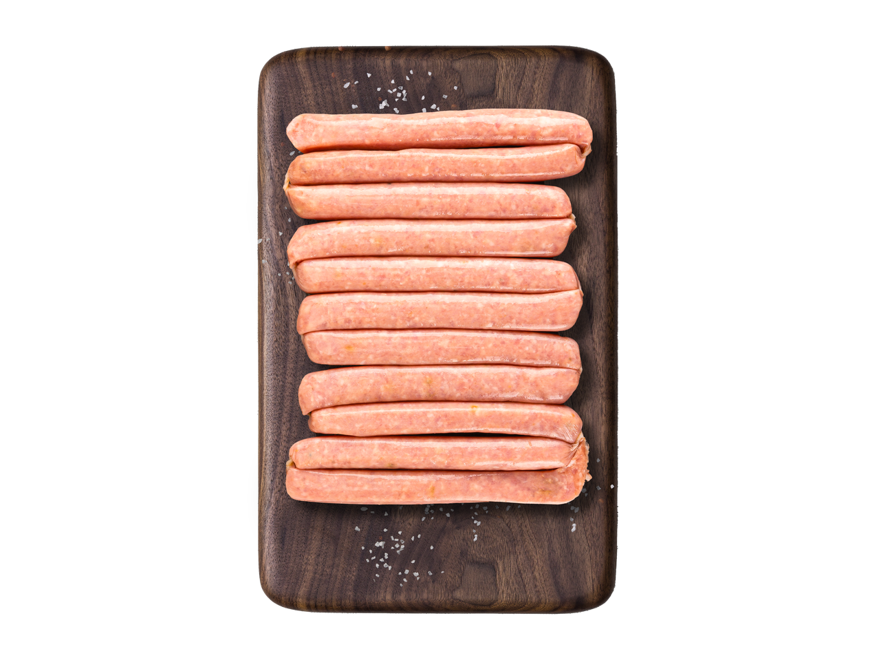 Dešrelės ant medinės lentelės.