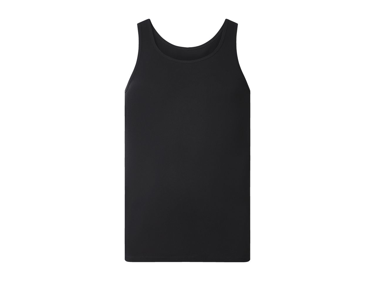 Men's black tank top