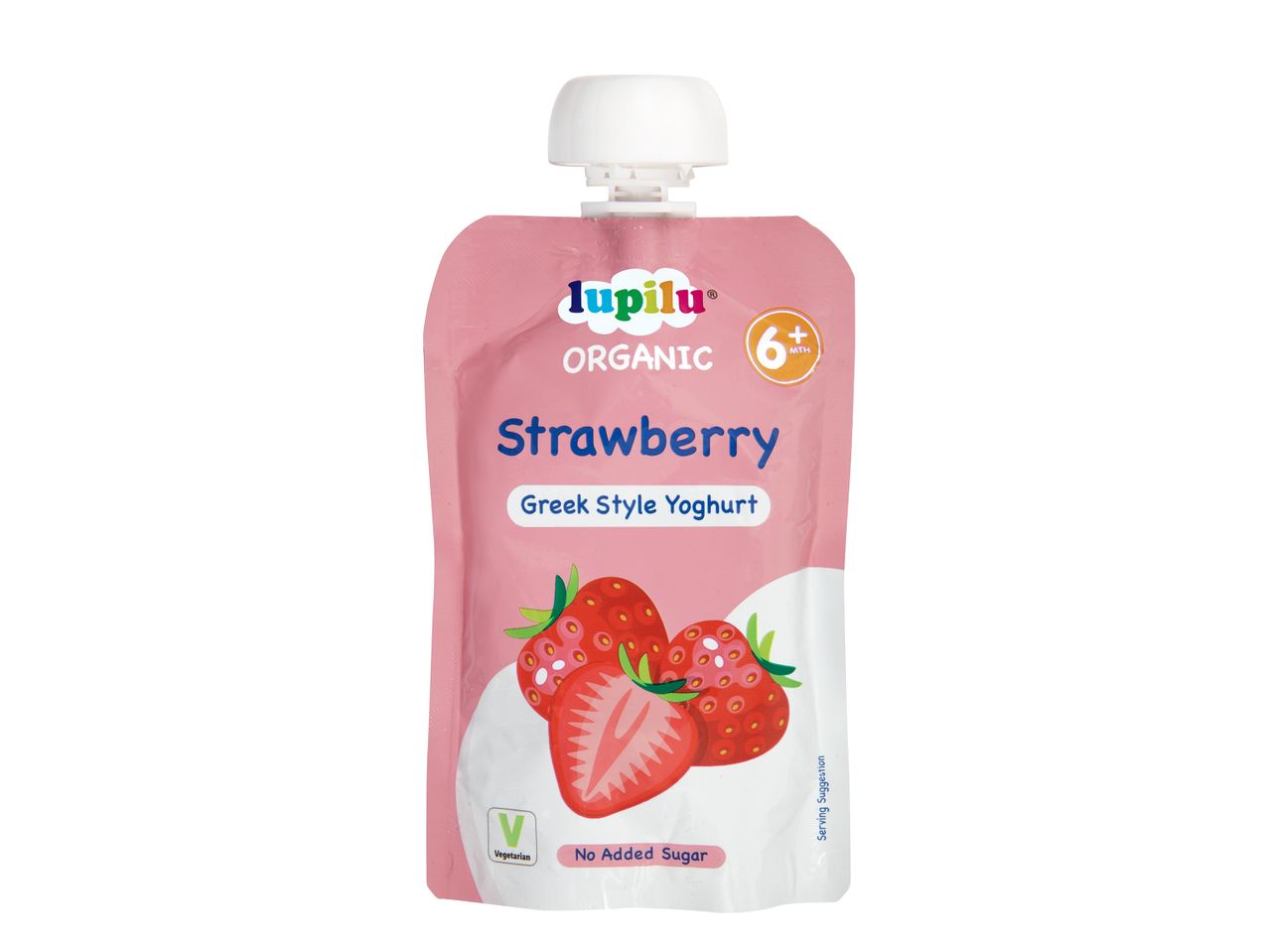 Go to full screen view: Lupilu Organic Strawberry Yoghurt Pouches - Image 1