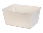 Light beige felt storage basket
