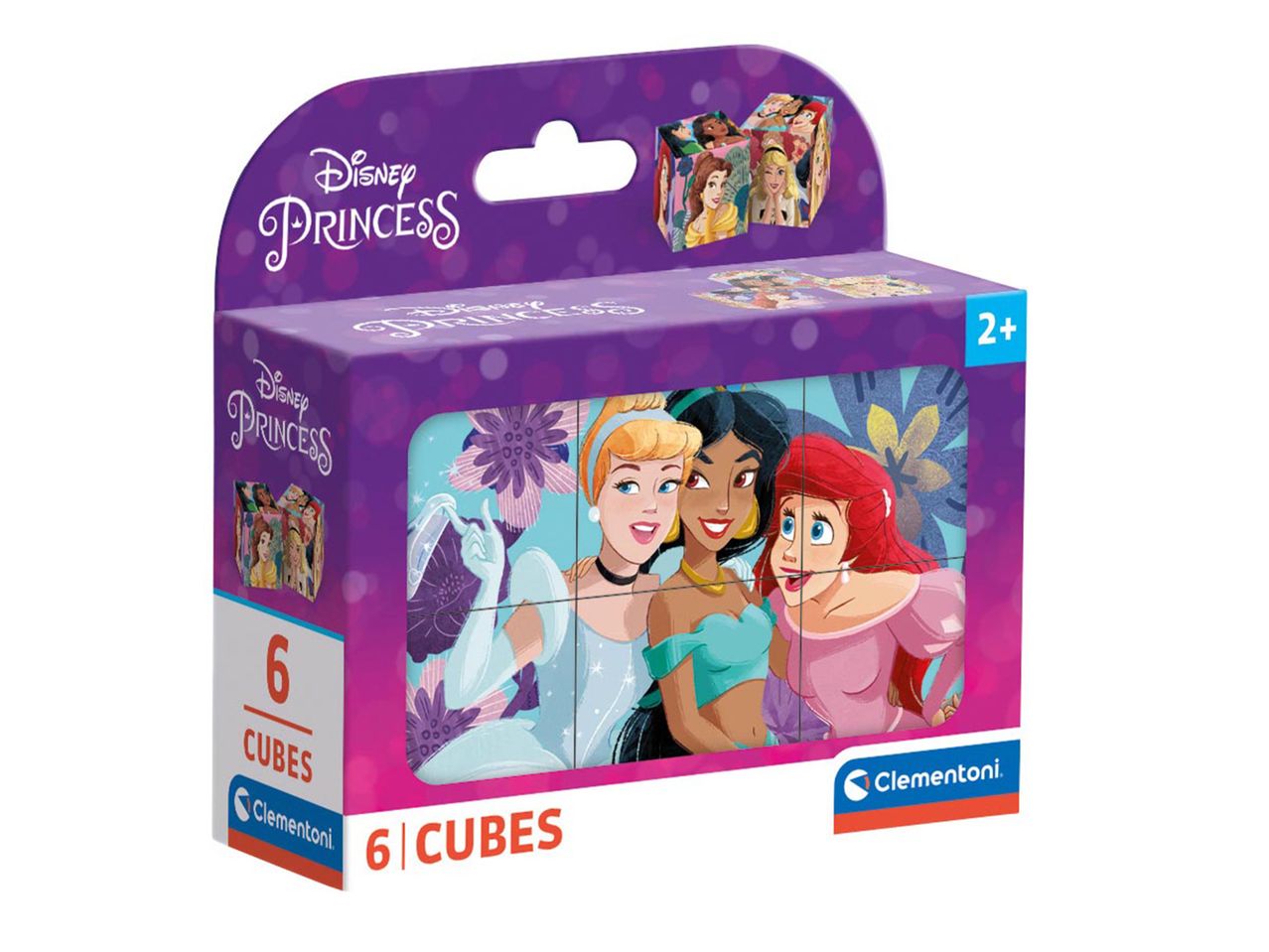 Disney Princess 6 kockás kirakó Clementoni márkától, 2 éves kortól.