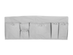 Organizador de cama W5 Bett-Organizer com vários bolsos cinzentos.