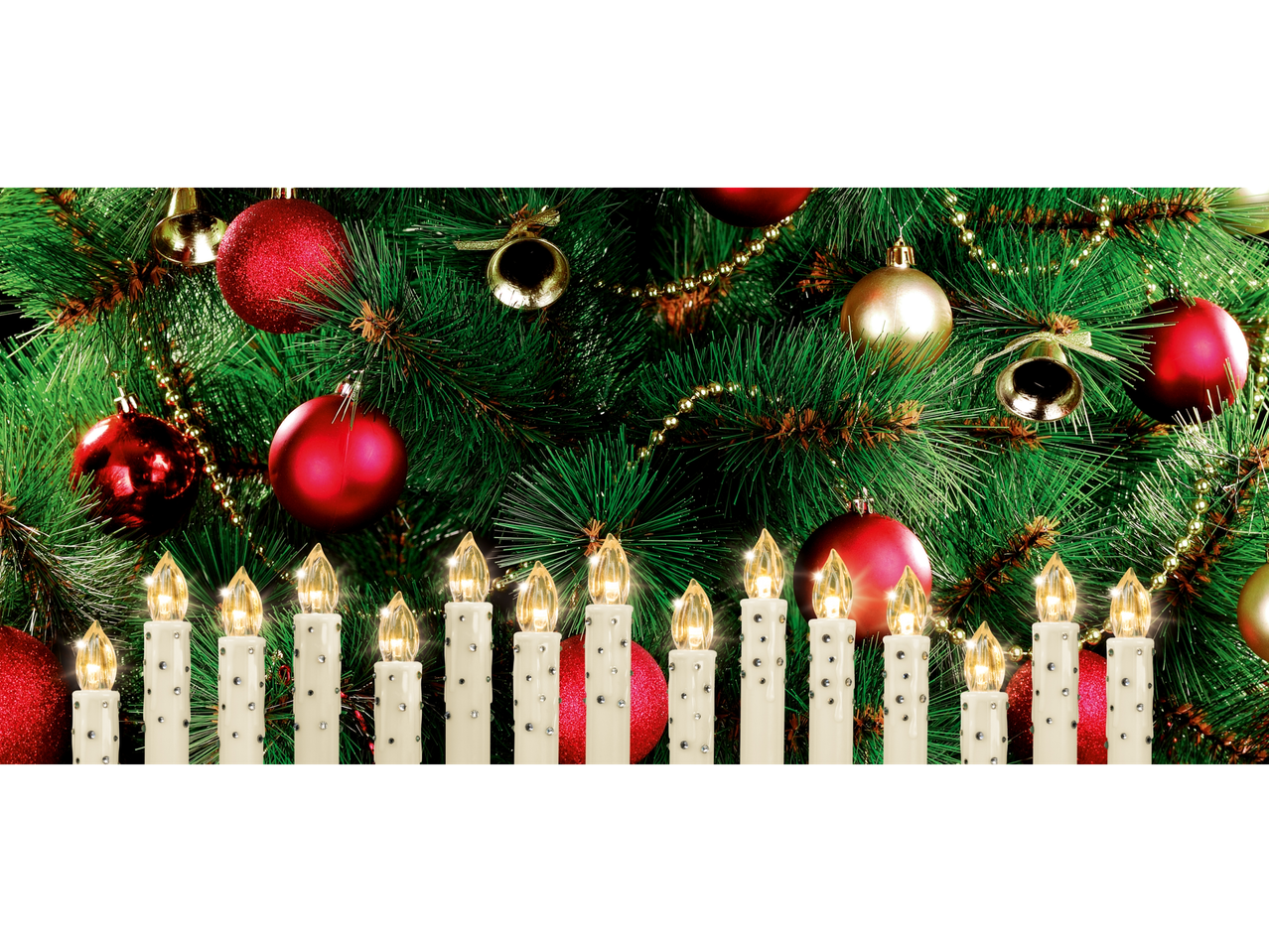 Go to full screen view: Wireless LED Christmas Tree Candles - Image 1