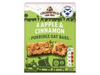 Crownfield Oats 4 Apple & Cinnamon Porridge Oat Bars, 200g pack.