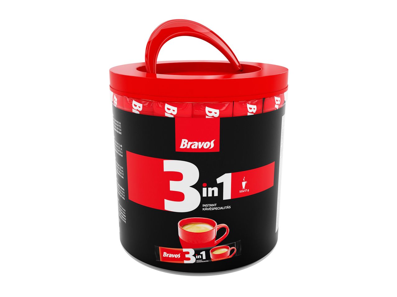 Egy doboz Brodard 3 az 1-ben instant kávé.