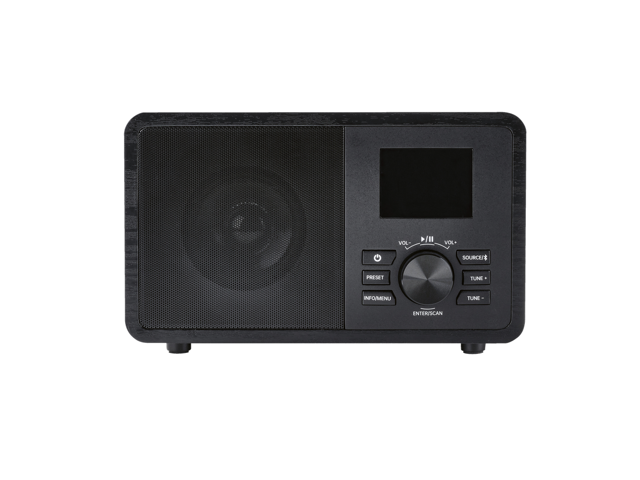 TRONIC® radio med skärm och kontrollknappar.