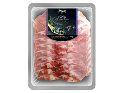 „Coppa“ vytintas kumpis su kadagio uogomis