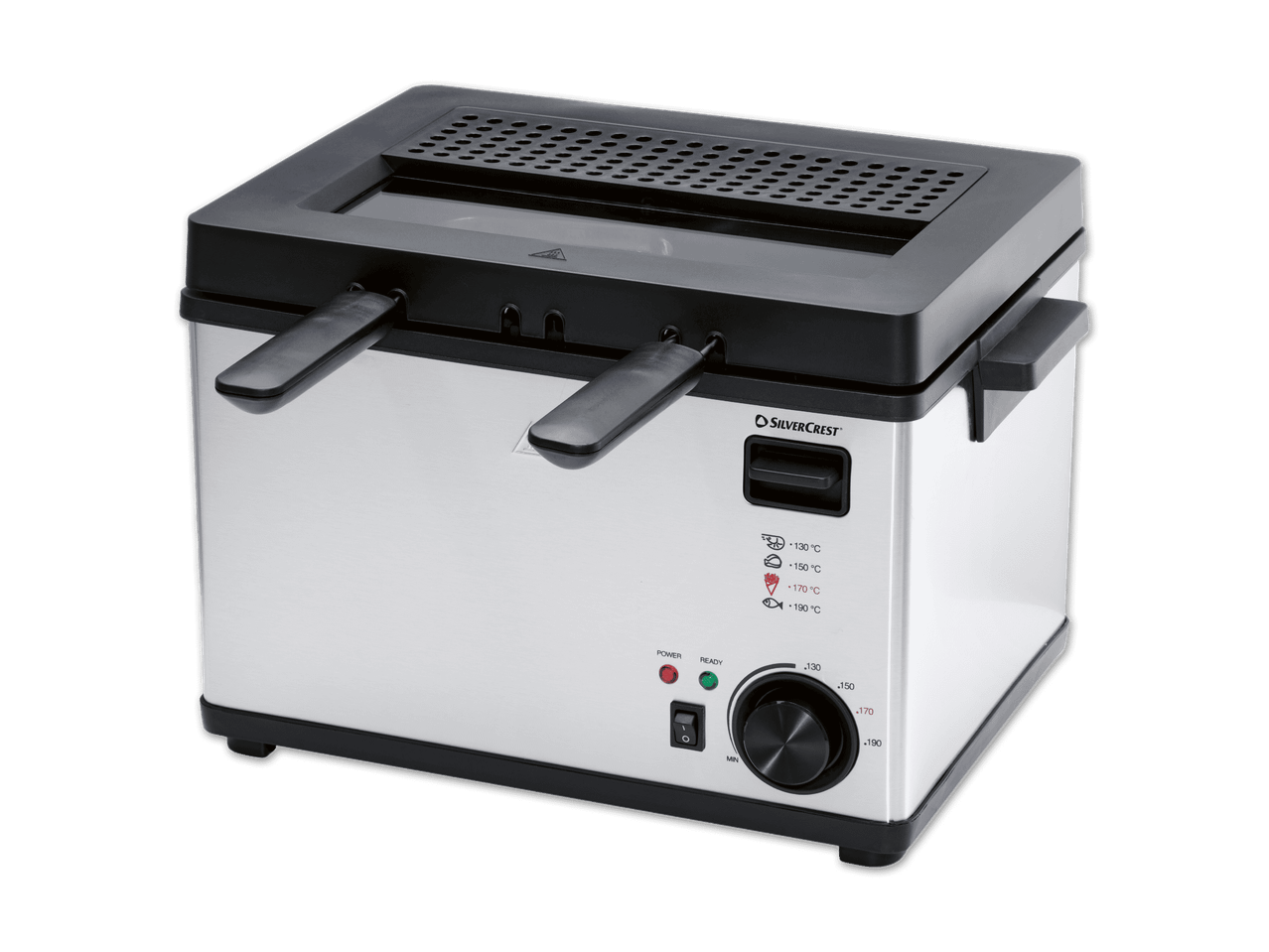 SILVERCREST Fritteuse mit Temperaturregler und Kontrollleuchten