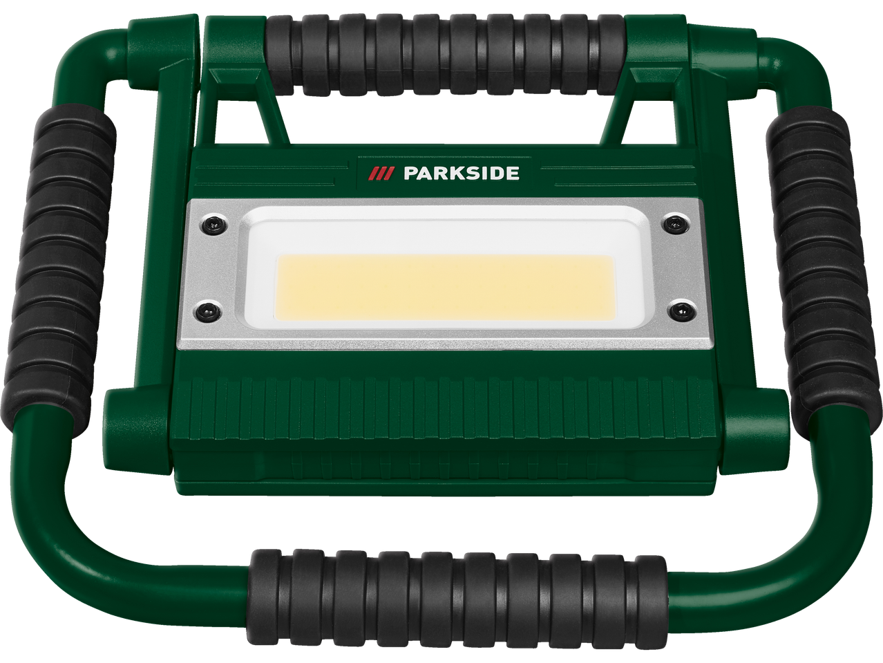 Parkside darba lampa ar ergonomisku rokturi.