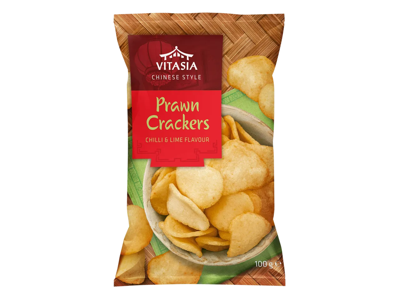 Snack ai gamberi gusto peperoncino e lime