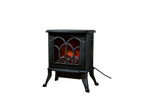 SILVERCREST® 1500W Electric Stove, a black electric fireplace with a glowing fire effect.