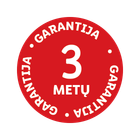 3 metų garantija.