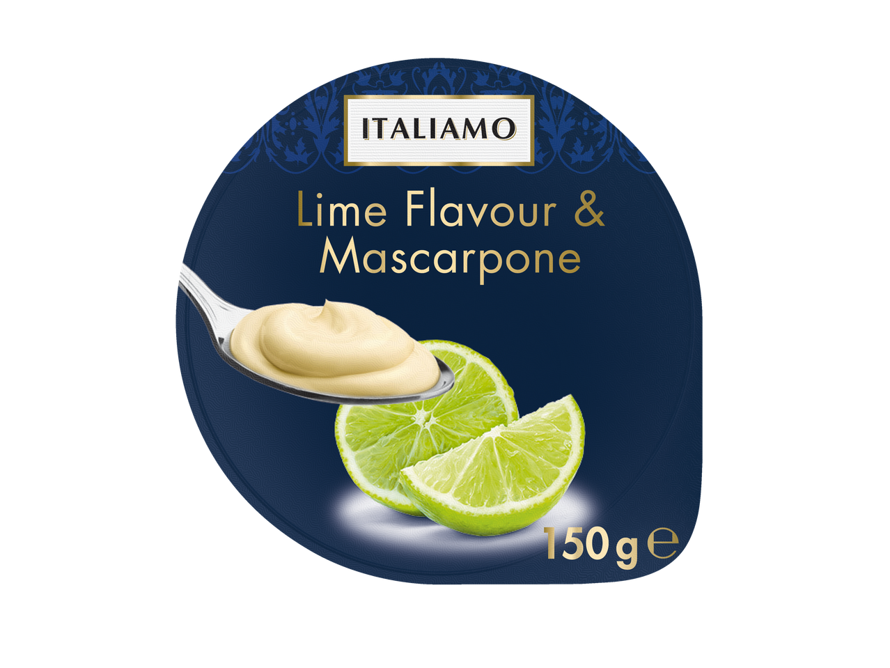 ITALIAMO Sabor Limão e Mascarpone: 150g de cremoso deleite com sabor de limão.