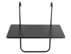 Mesa de varanda dobrável LIVARNO, preta, com ganchos para pendurar