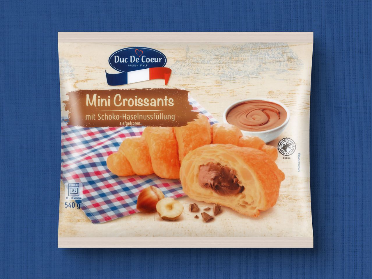Gehe zu Vollbildansicht: Duc de Coeur Mini Croissants mit Füllung - Bild 1