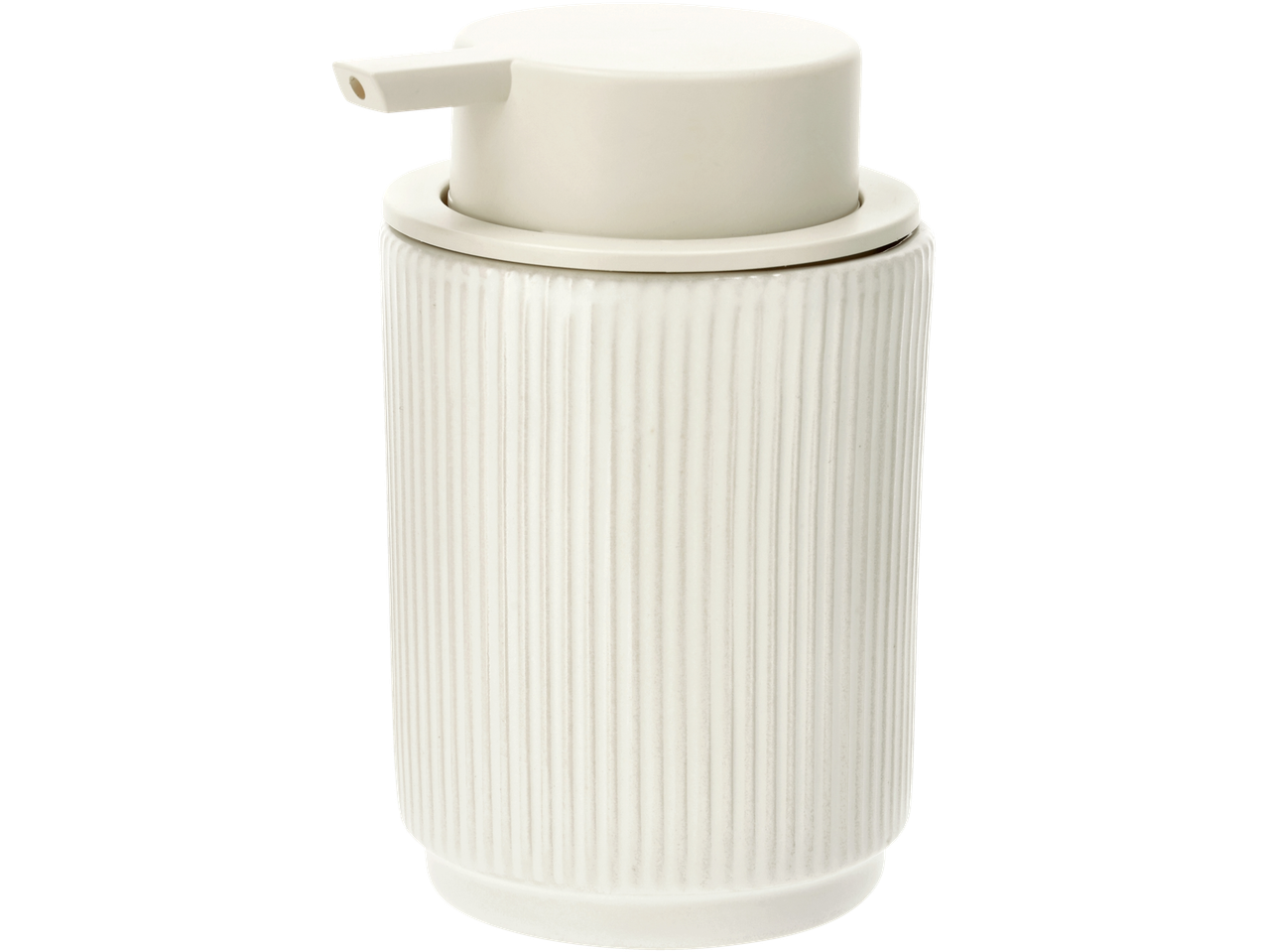 LIVARNO HOME® keramische zeepdispenser met geribbeld design