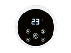 LED ekran stubnog ventilatora TRONIC prikazuje 23°C i kontrolne tastere.