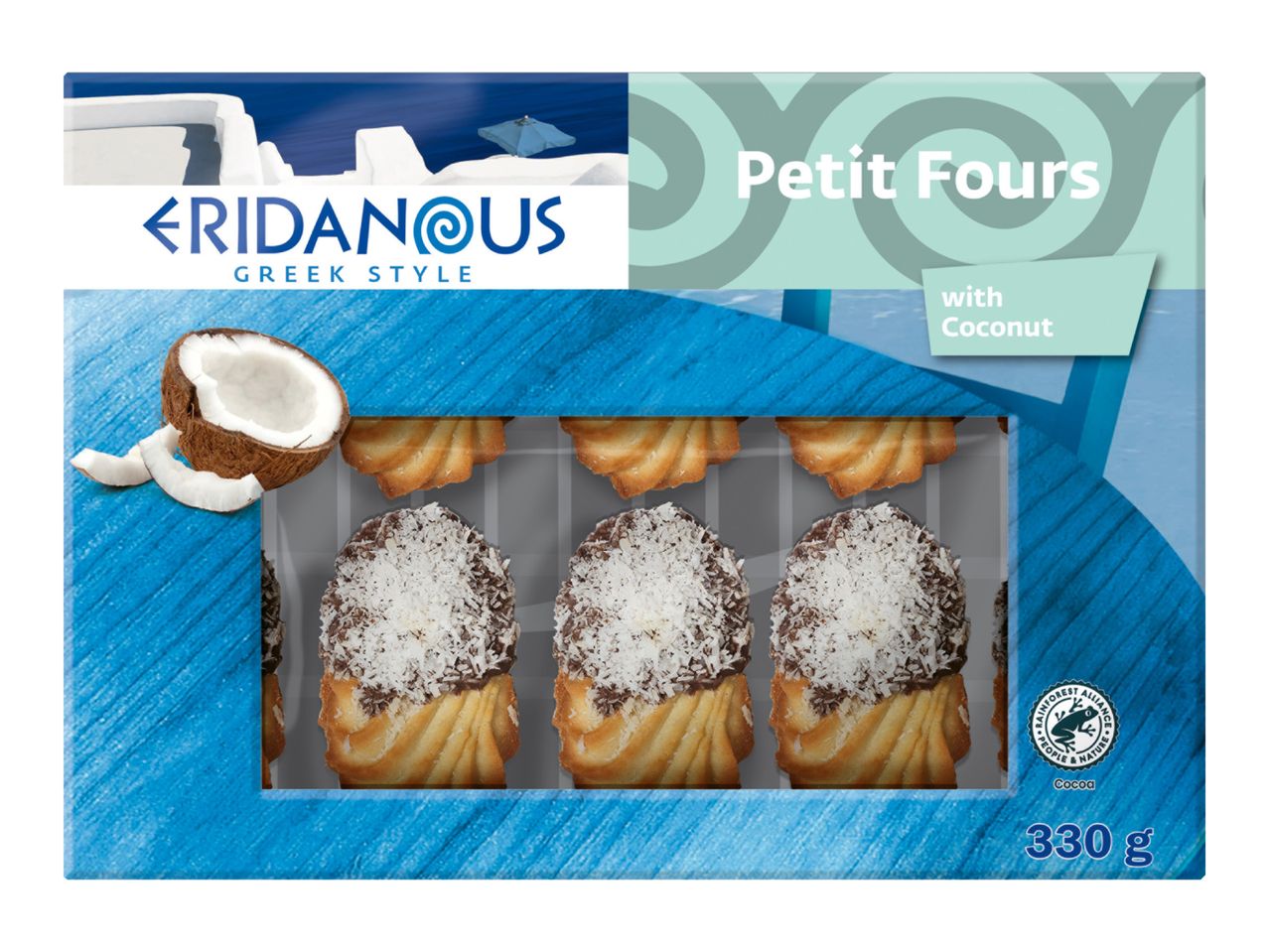 ERIDANOUS Greek Style Petit Fours with Coconut, 330g