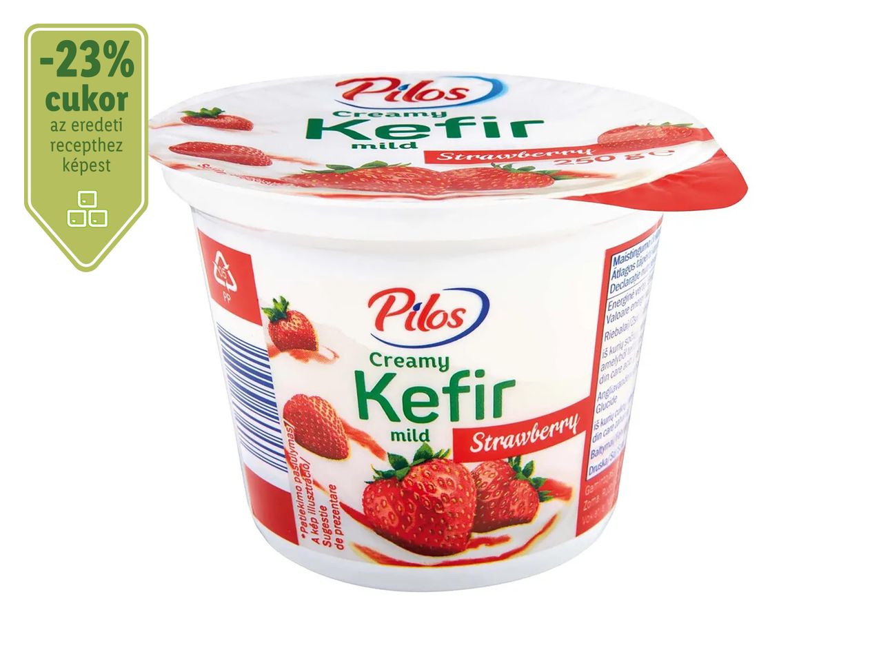 Pilos krémes kefir, eper.