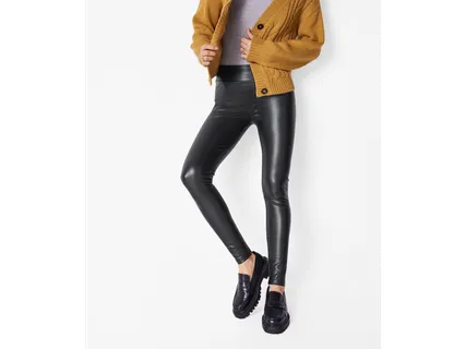 Női bőrhatású leggings