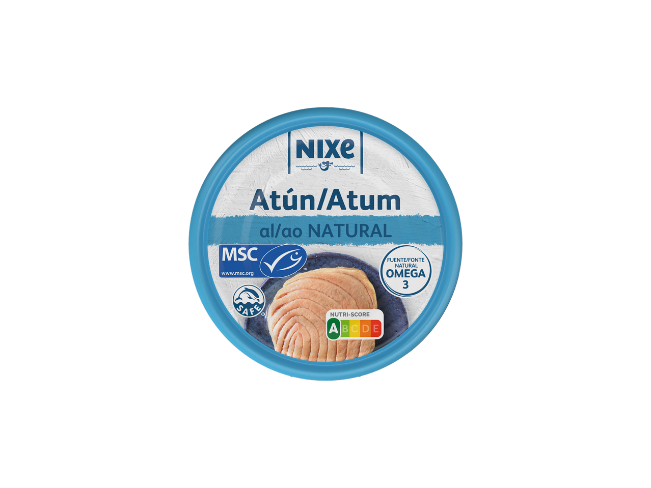 Lata de atum Nixe, certificada MSC.