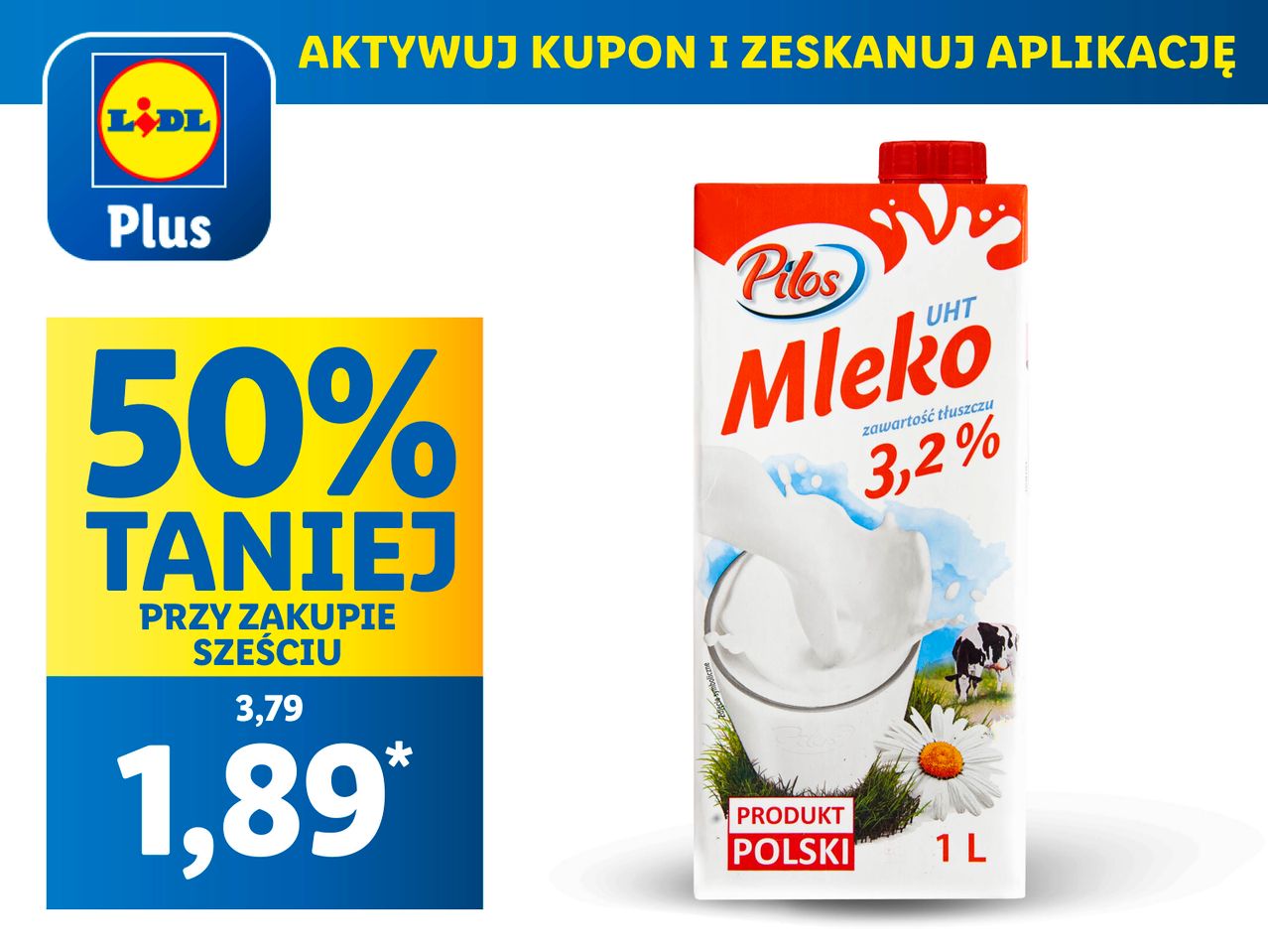 PILOS Mleko UHT 3,2%