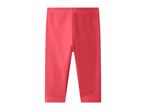 Red children's leggings with an elastic waistband.