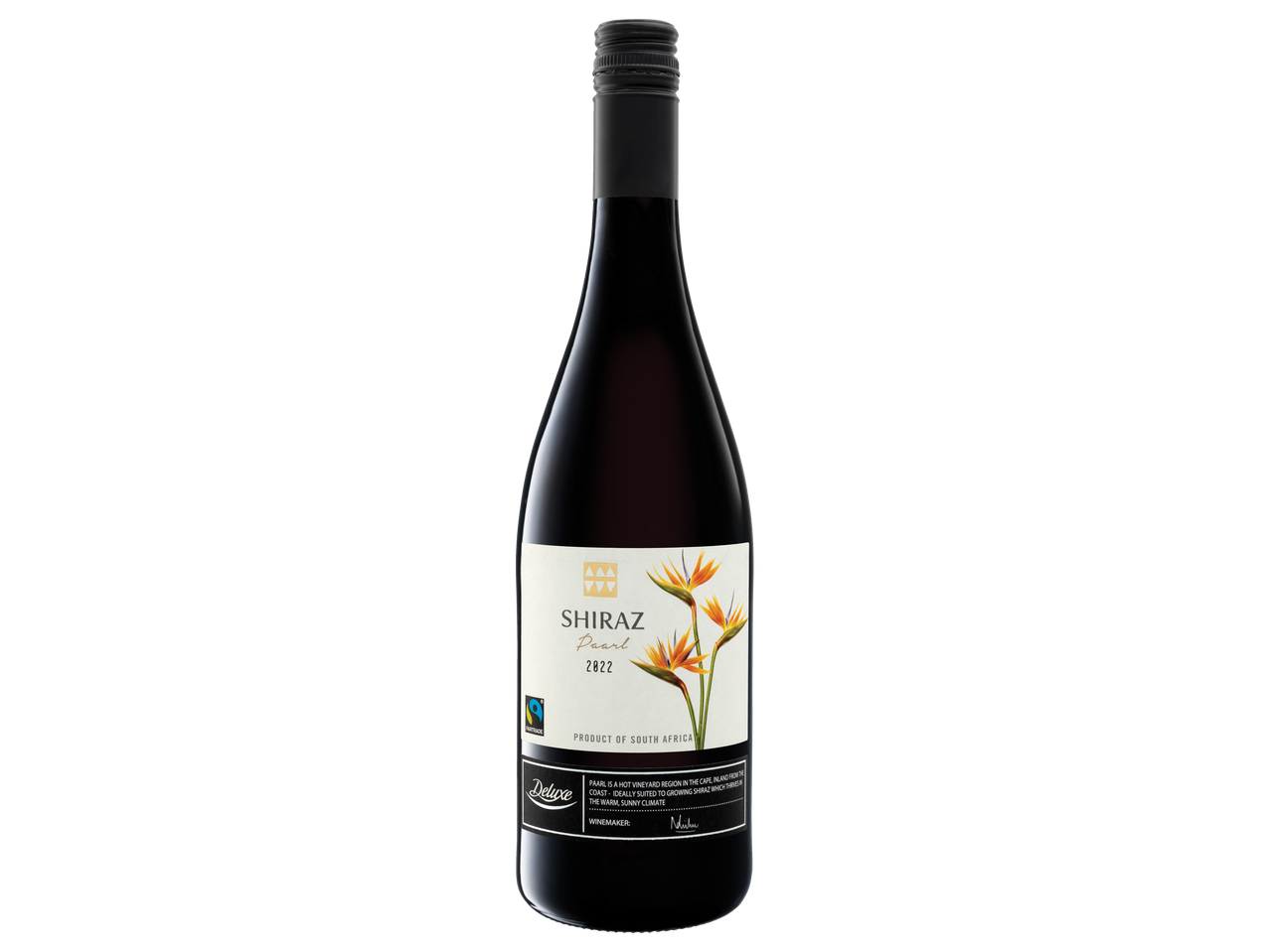 Sydafrikansk Shiraz Pearl 2022 rødvin.