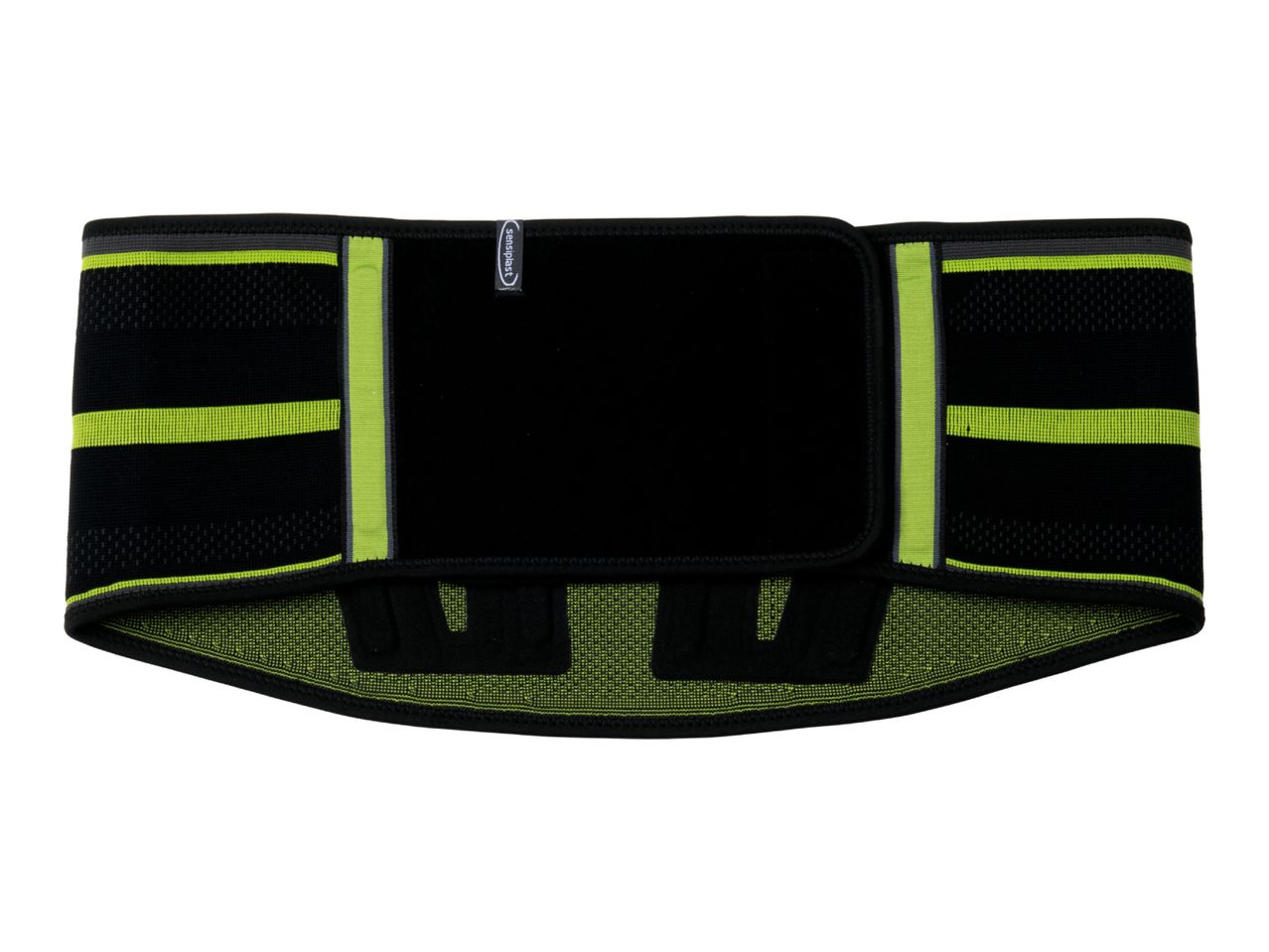 Black and neon green sensiplast back support belt