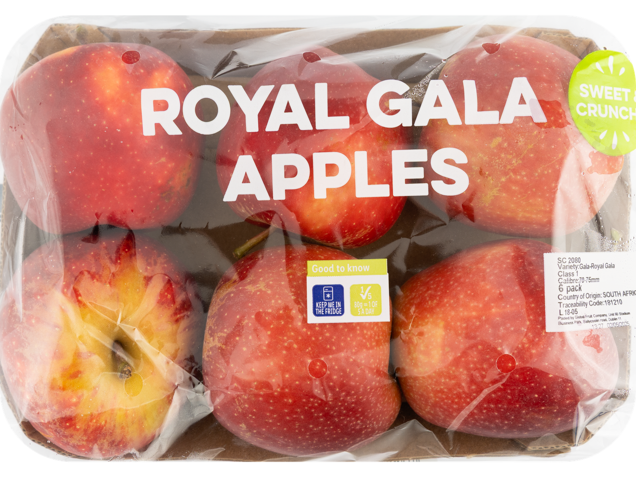 Royal Gala apples: sweet and crunchy.