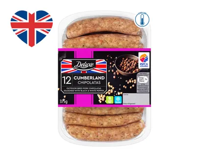 12 British Cumberland Chipolatas
