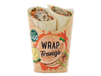 Wrap Frango Select & Go: dois wraps de frango com legumes em embalagem.