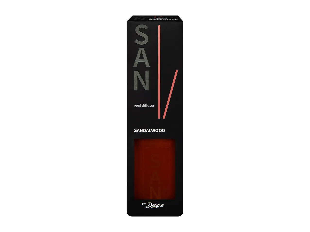 SAN by Deluxe sandalwood reed diffuser.