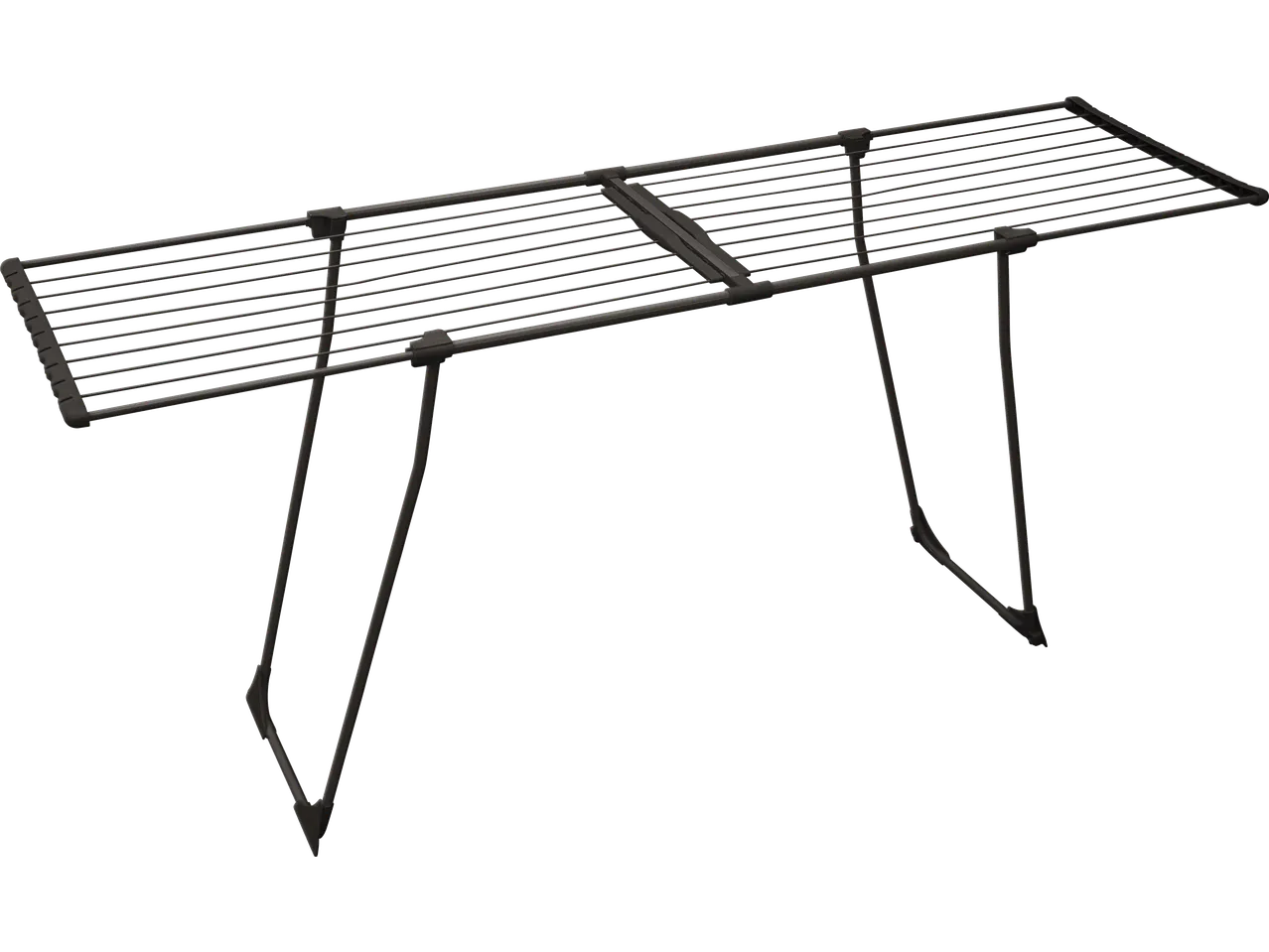 Απλώστρα ρούχων W5, μια σκούρα γκρι πτυσσόμενη απλώστρα με δύο τμήματα.