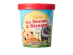 Gelatelli Ice Dream & Stream: ijs met pindakaas, pretzelsaus en brownie stukjes.