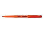 An orange BIC Marking highlighter pen.