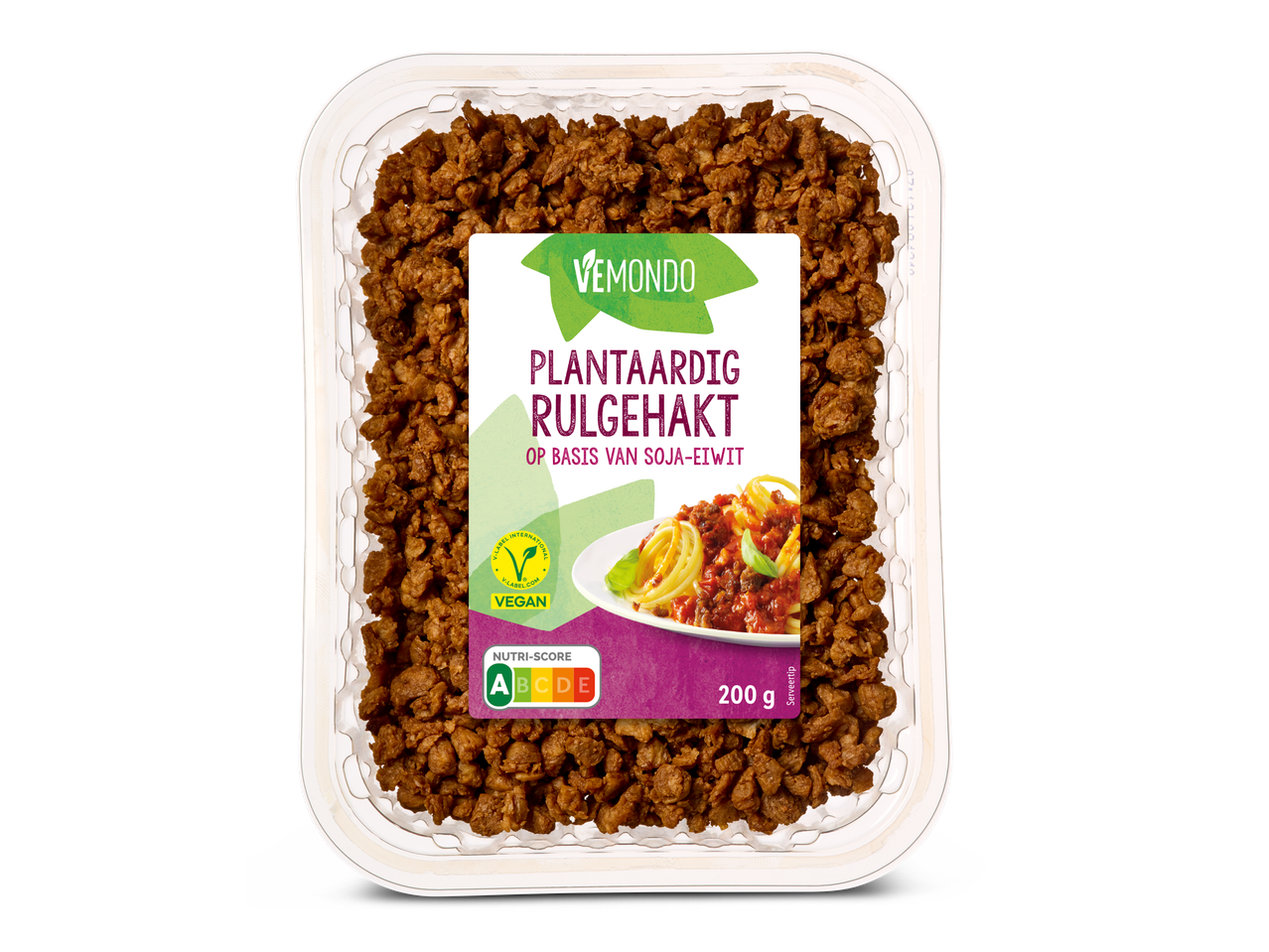 Vemondo: 200g vegane soja gehakt.