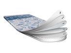 Ironing board cover with seashell pattern and five layers, including a 'High Speed' zone.