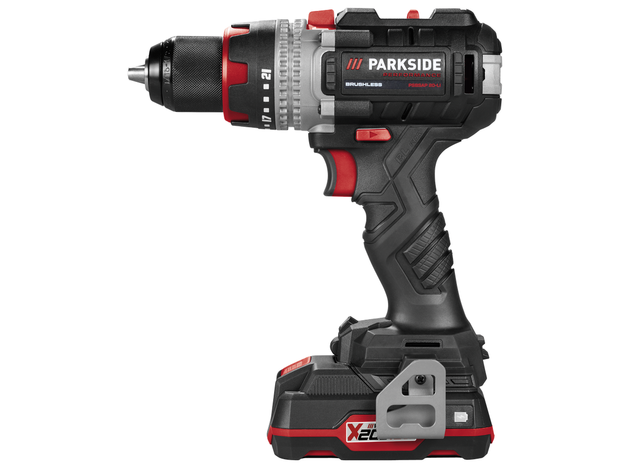 Акумулаторна ударна бормашина Parkside Performance PSBSAP 20-Li с безчетков мотор.